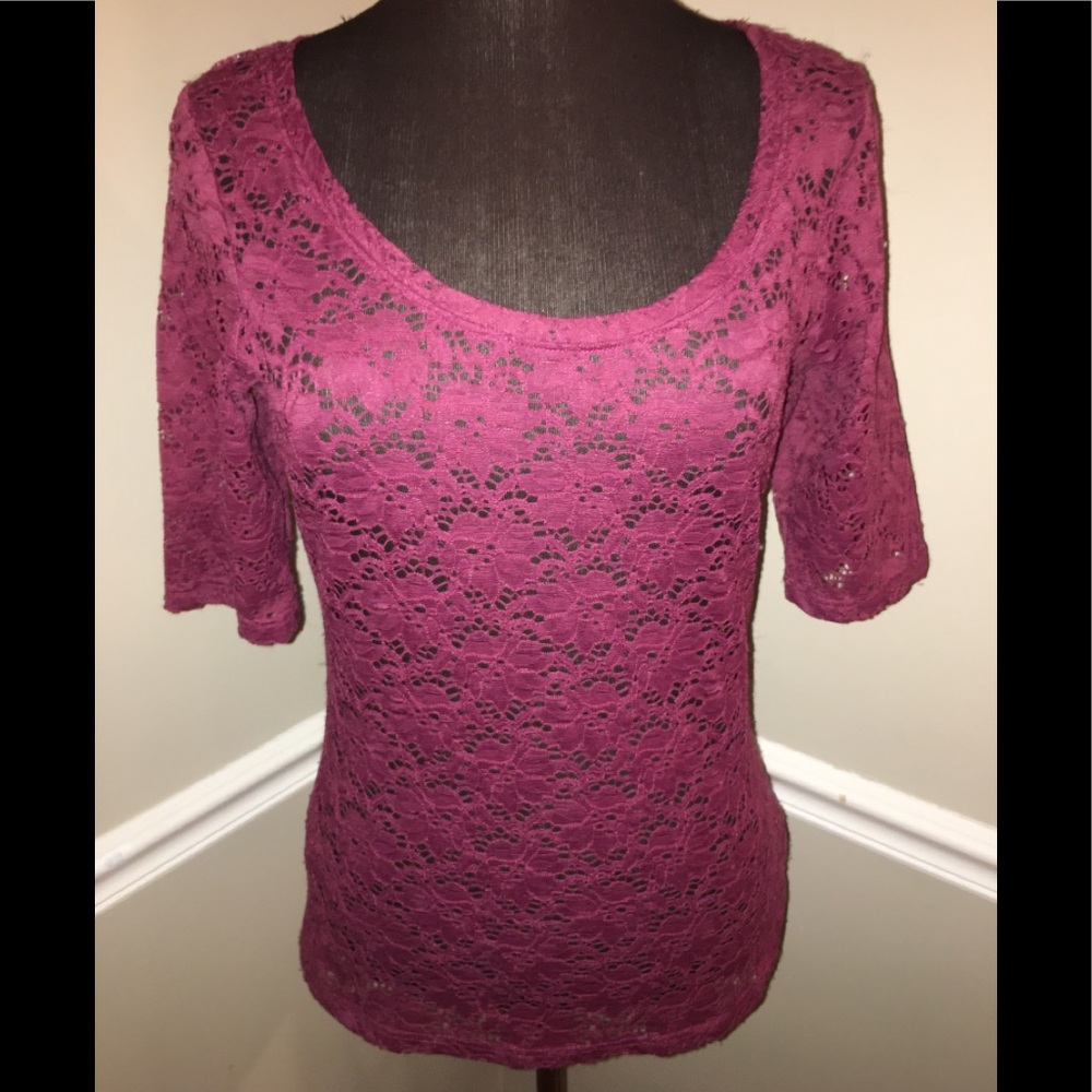 Maurices Lace Overlay Shirt Y2K Fairy Goth Cottagecore Whismical women’s Medium